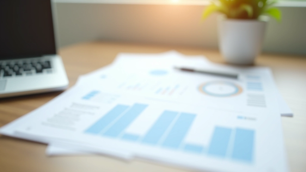 Graphiques financiers et rapports d'analyse économique sur un bureau de travail