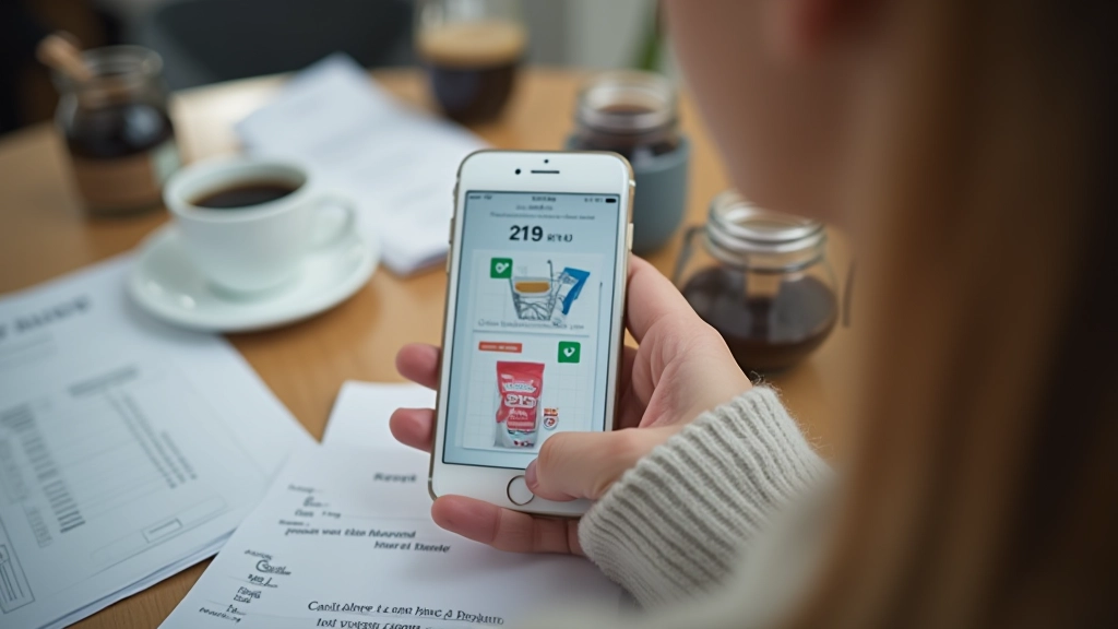 Comparaison des prix en ligne avec smartphone et reçus papier